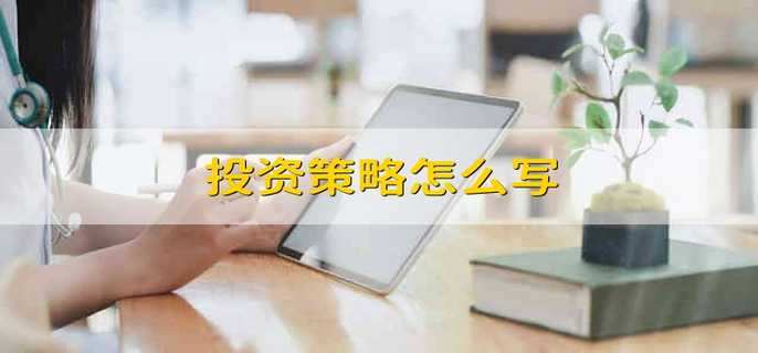 投资策略怎么写