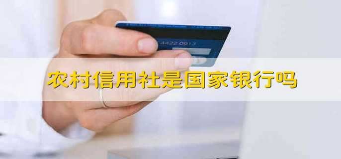 农村信用社是国家银行吗
