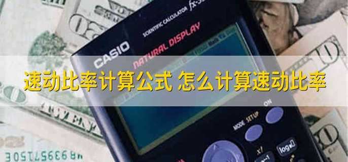 速动比率计算公式 怎么计算速动比率