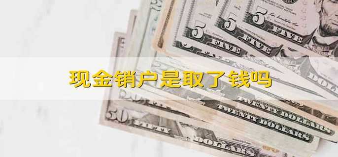 现金销户是取了钱吗
