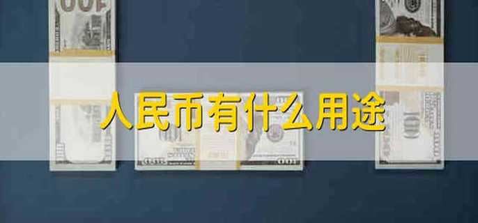 人民币有什么用途