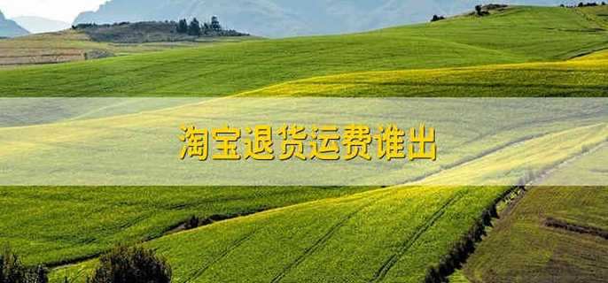 淘宝退货运费谁出 淘宝的退货运费到底是谁出