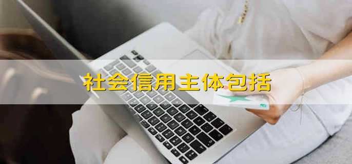 社会信用主体包括