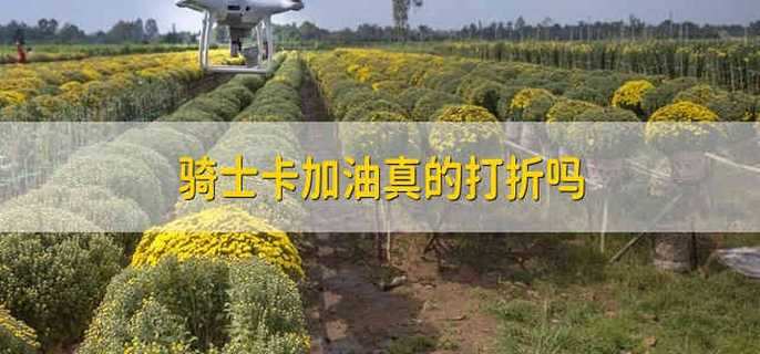 骑士卡加油真的打折吗 骑士卡加油真的可以打折吗