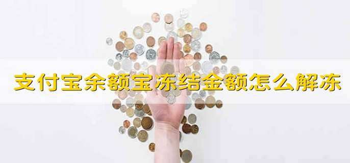 支付宝余额宝冻结金额怎么解冻