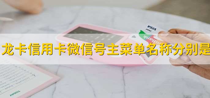 龙卡信用卡微信号主菜单名称