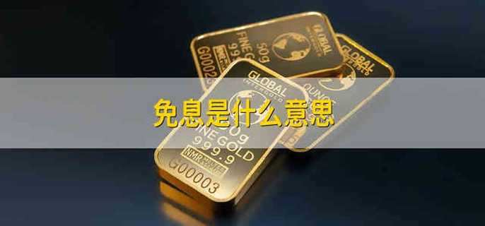免息是什么意思