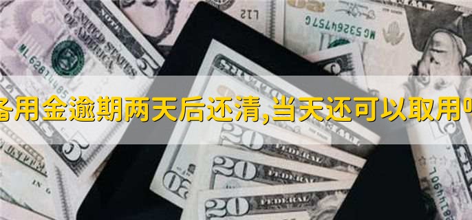 备用金逾期两天后还清,当天还可以取用吗