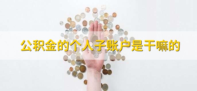 公积金的个人子账户是干嘛的