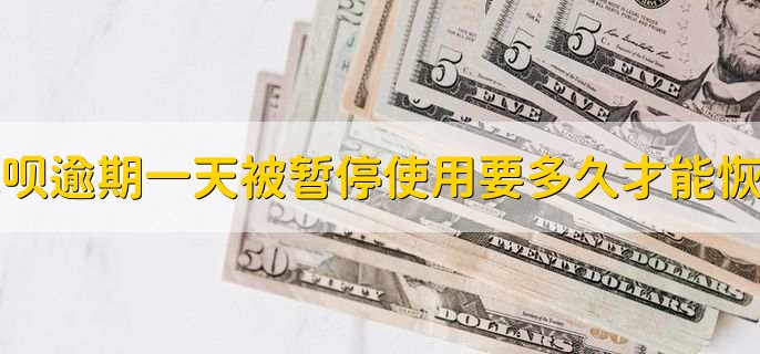 花呗逾期一天被暂停使用要多久才能恢复