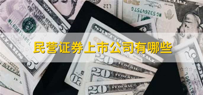 民营证券上市公司有哪些