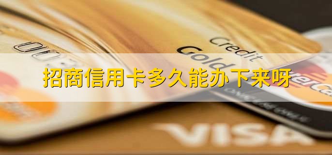 招商信用卡多久能办下来呀
