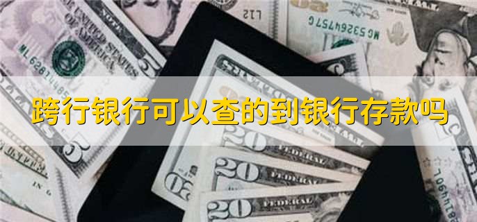 跨行银行可以查的到银行存款吗