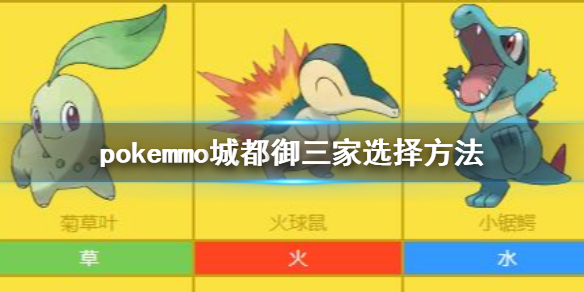 pokemmo城都御三家怎么选 菊草叶火球鼠小锯鳄配招技能搭配技巧