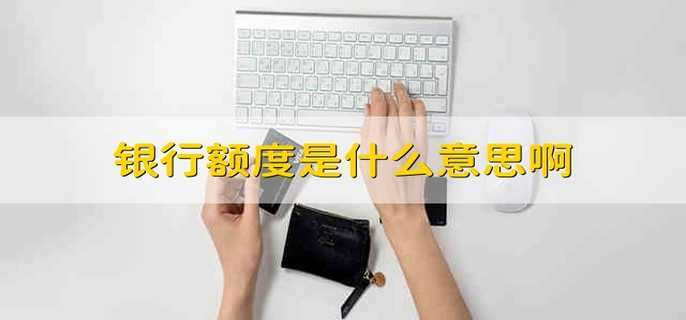 银行额度是什么意思啊