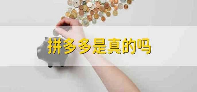 拼多多是真的吗 拼多多是骗人的吗