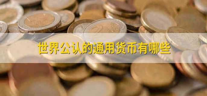 世界公认的通用货币有哪些