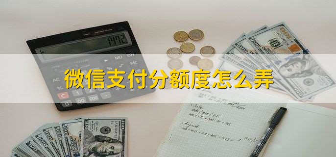 微信支付分额度怎么弄