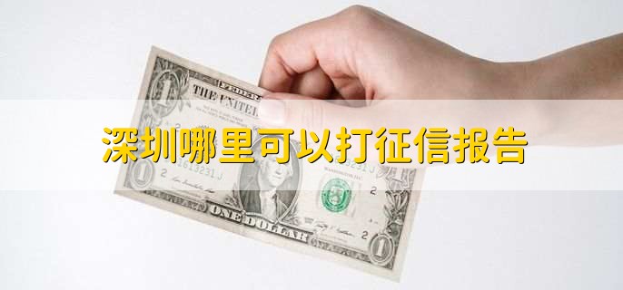 深圳哪里可以打征信报告