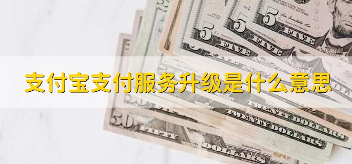 支付宝支付服务升级是什么意思