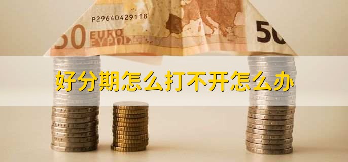好分期怎么打不开怎么办？