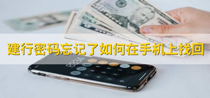 建行密码忘记了如何在手机上找回