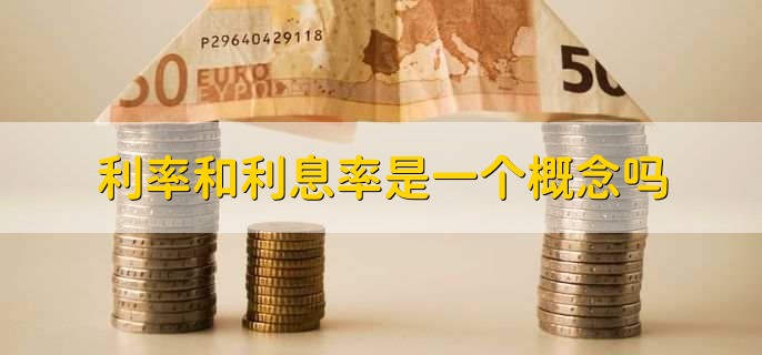 利率和利息率是一个概念吗？