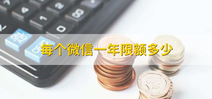 每个微信一年限额多少