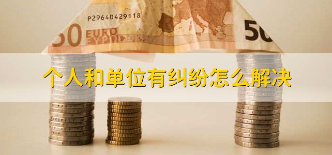 个人和单位有纠纷怎么解决？
