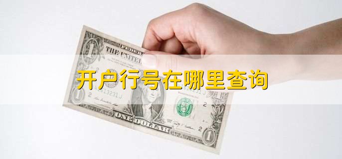 开户行号在哪里查询