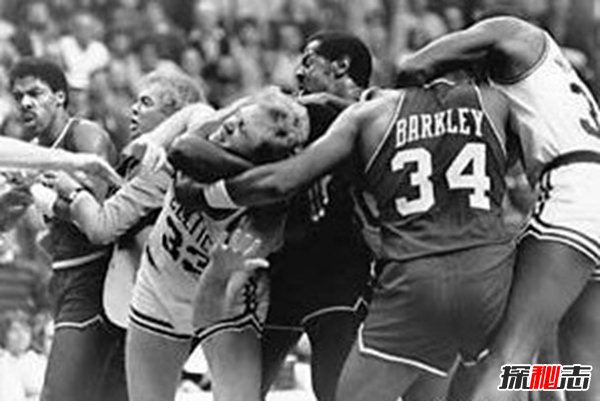 盘点NBA史上15大斗殴事件，麦迪逊斗殴事件十人被驱逐